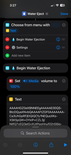 اختصار إخراج الماء (Water Eject)