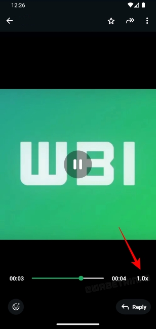WhatsApp Playback Speed Option