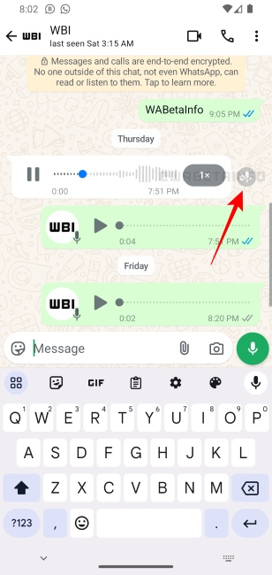 WhatsApp Quick Voice Reply Shortcut