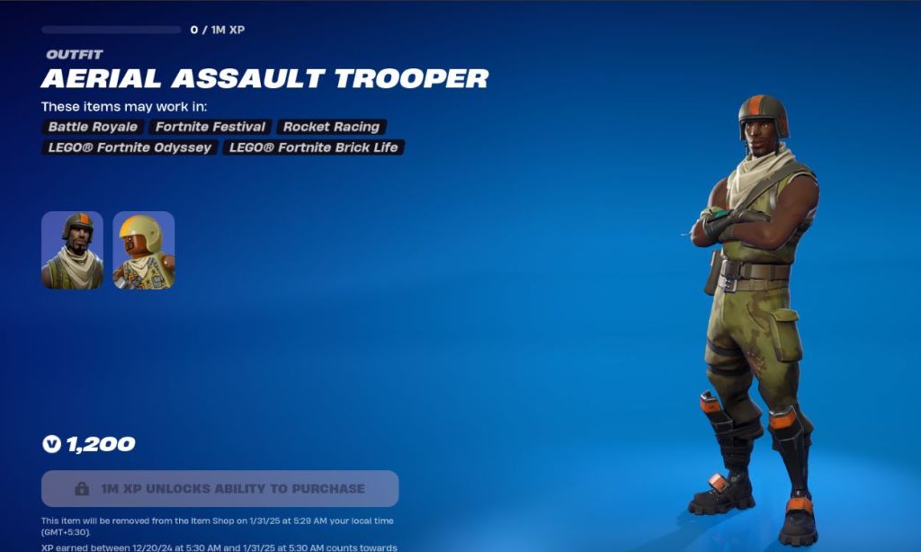 aerial assault trooper fortnite og skin