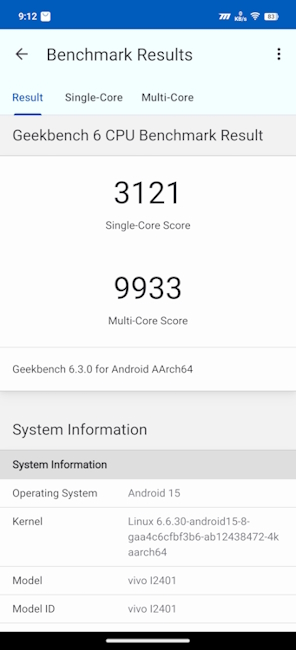 iQOO 13 Geekbench 6