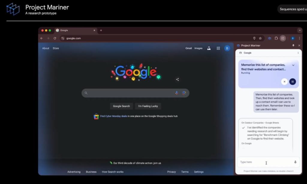 project mariner google ai agent testing