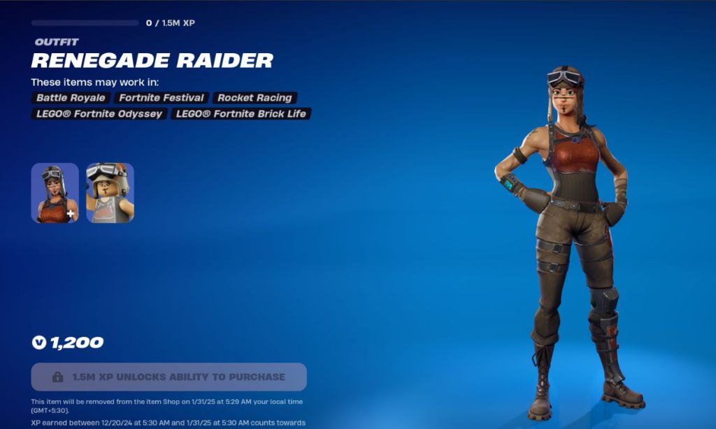 renegade raider fortnite og skin