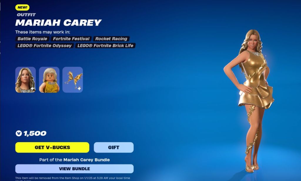 standard mariah carey fortnite