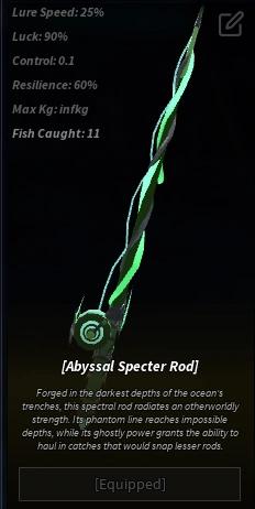 Abyssal Spectar Rod Fisch