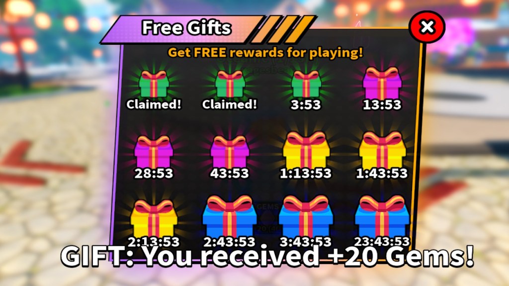 Anime Immortals Free Gems reward