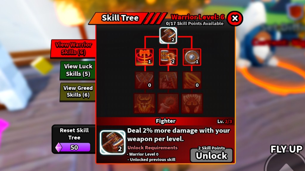 Anime Immortals Skill Tree