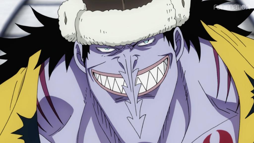 Arlong smiling in One Piece anime