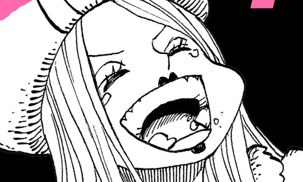 Bonney laughing in One Piece manga