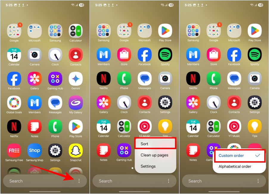 Change Back to Horizontal App Drawer in One UI 7