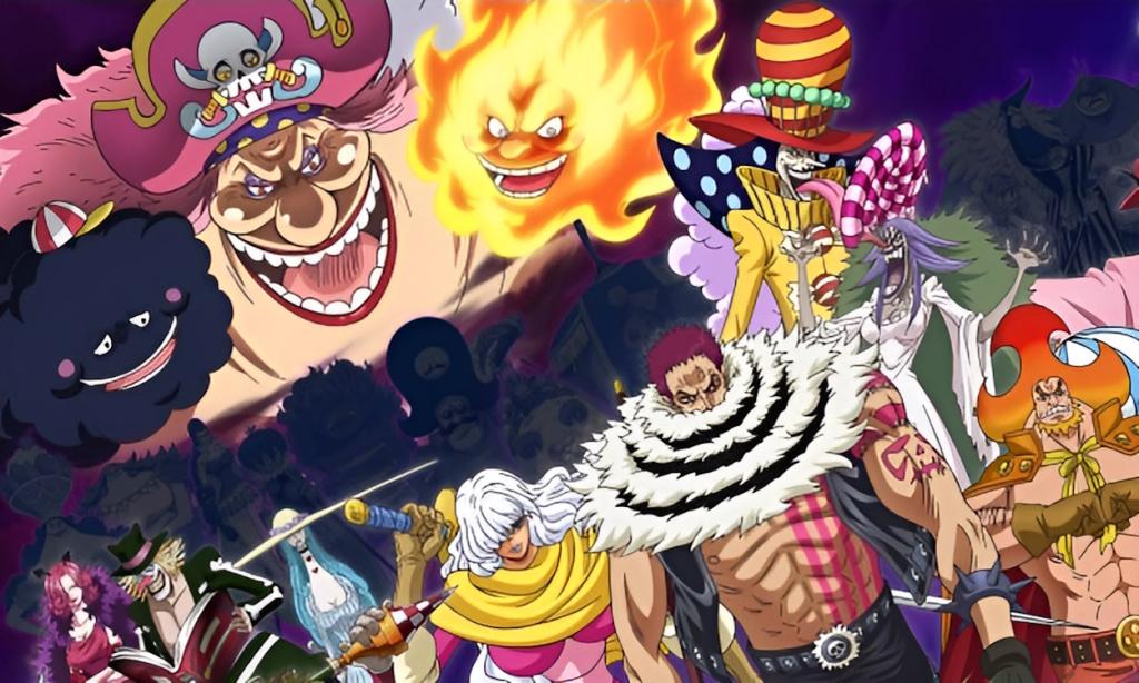 Big Mom aka Charlotte Linlin and her children in One PIece anime