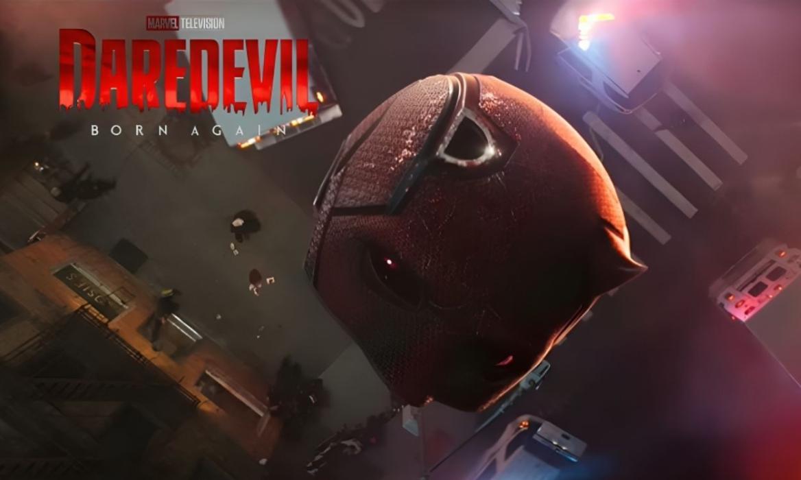 Snippet of Daredevil's mask from Daredevil Born Again