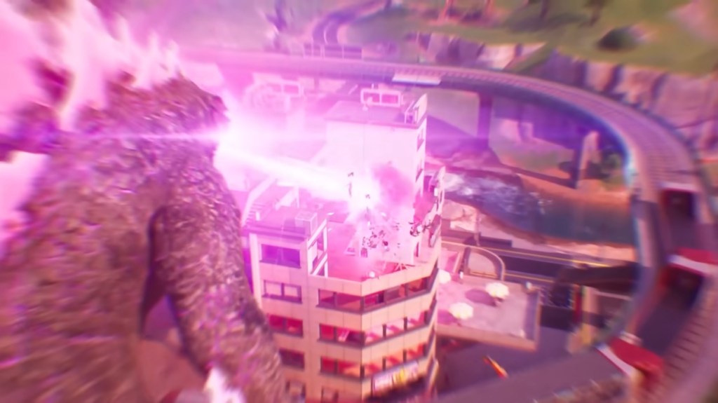 Fortnite Godzilla Heat Ray ability