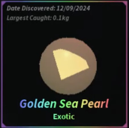 Golden Sea Pearl Stats Fisch