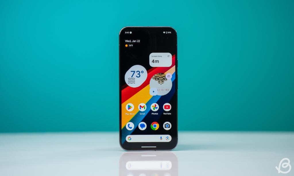 show of the Google Pixel 9 Pro XL front display