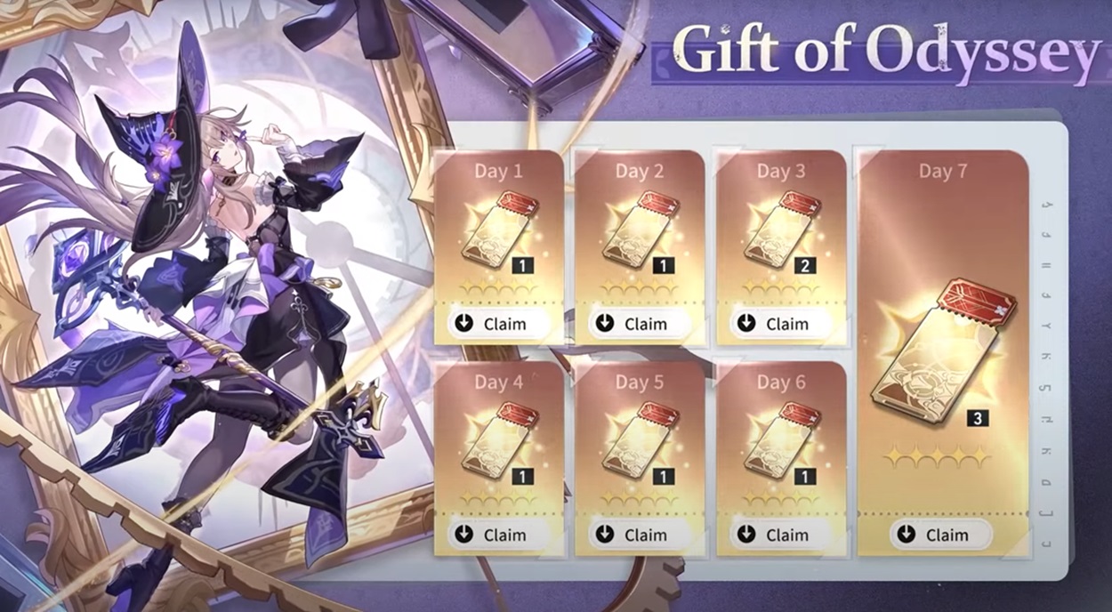 Honkai Star Rail 3.0 Gift of Odyssey Event