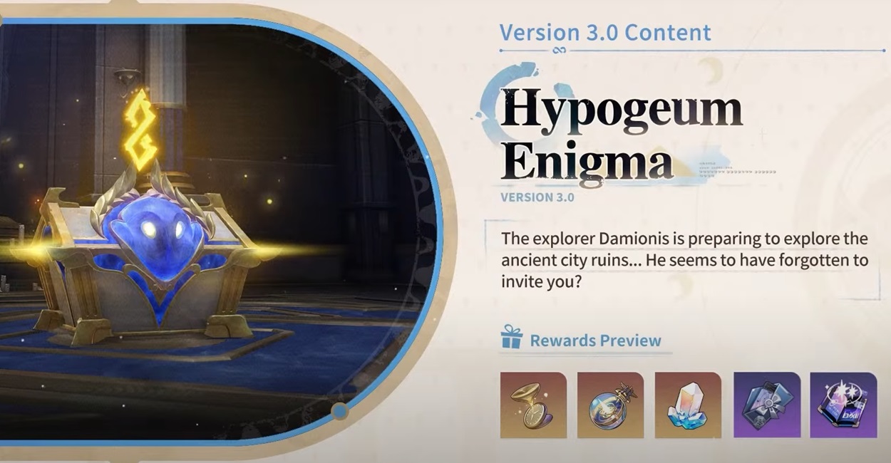 Honkai Star Rail 3.0 Hypogeum Enigma event