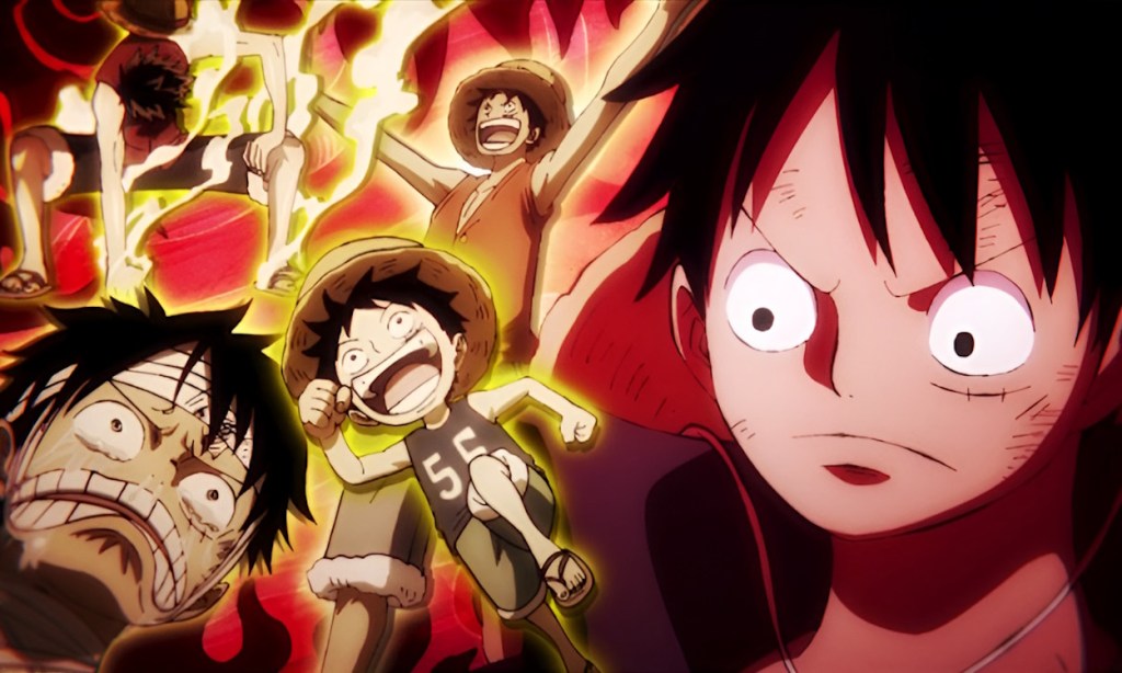 Luffy across various ages in One Piece anime