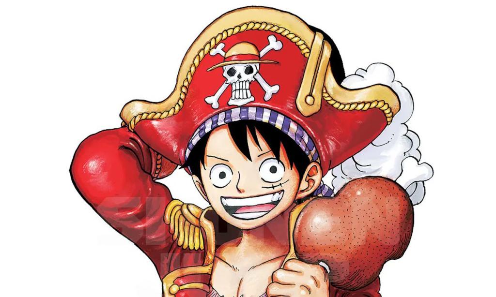 Luffy in the pirate king outfit