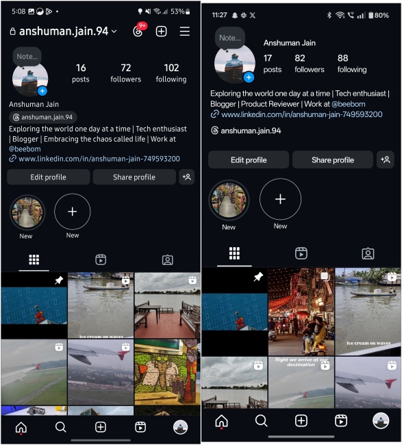 New Instagram Rectangular Grid Layout