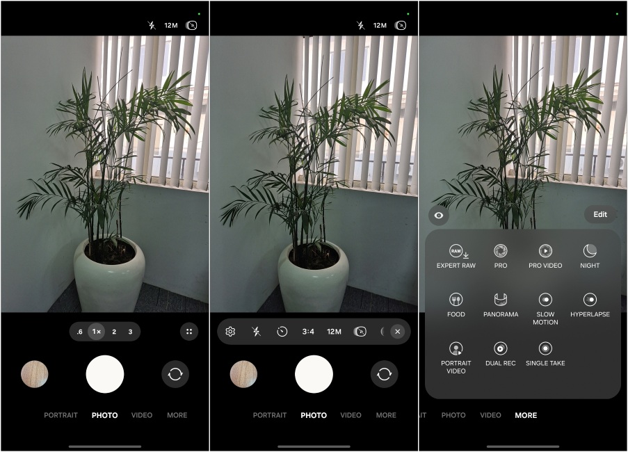 One Hand Friendly One UI 7 Camera App