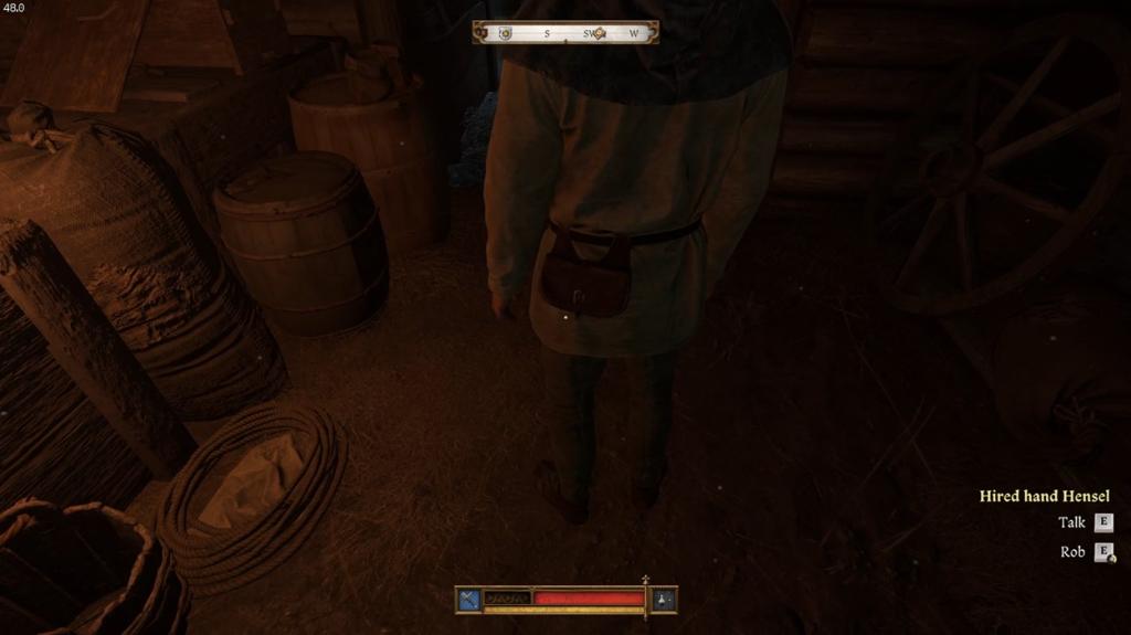 Pickpocket the back pouch in Kingdom Come Deliverance 2