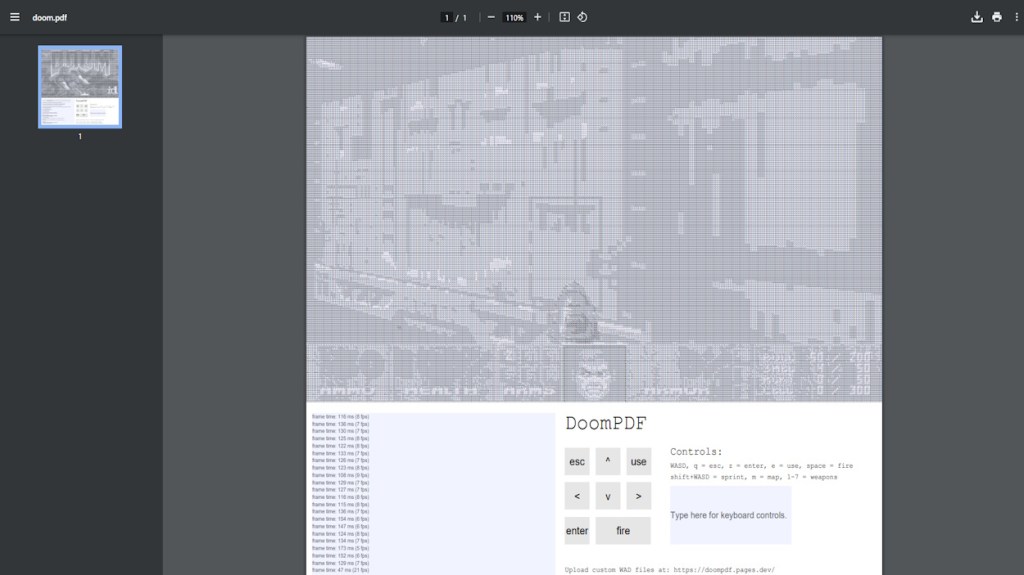 Playing Doom on PDF