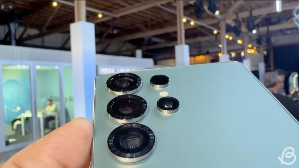 close-up look at the Samsung Galaxy S25 Ultra rear cameras