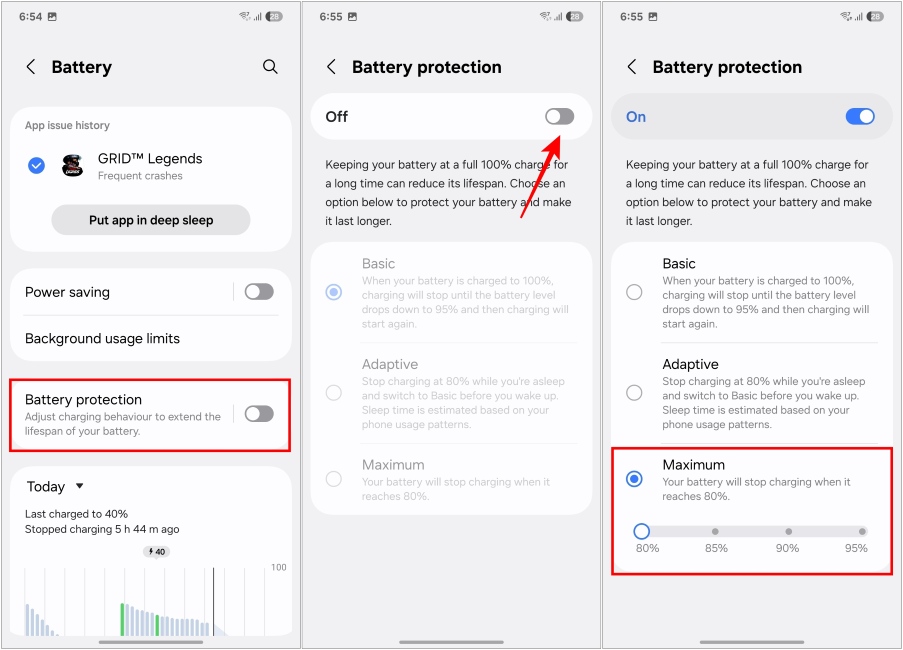 Set Charging Limit in One UI 7 on Samsung Phones