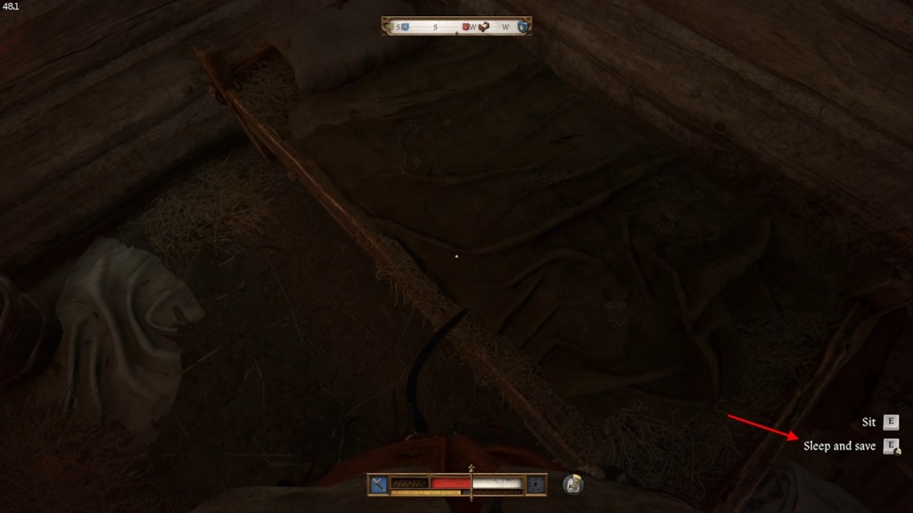 Sleep and save option in KCD2