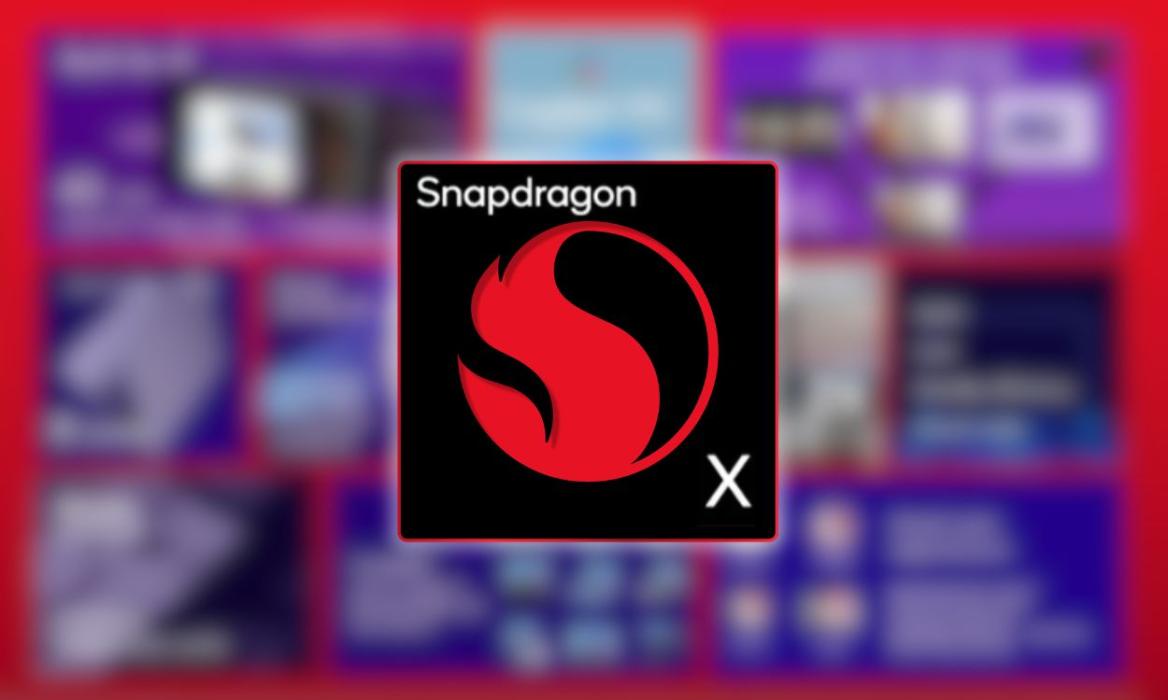 Snapdragon X illustration with blurred background