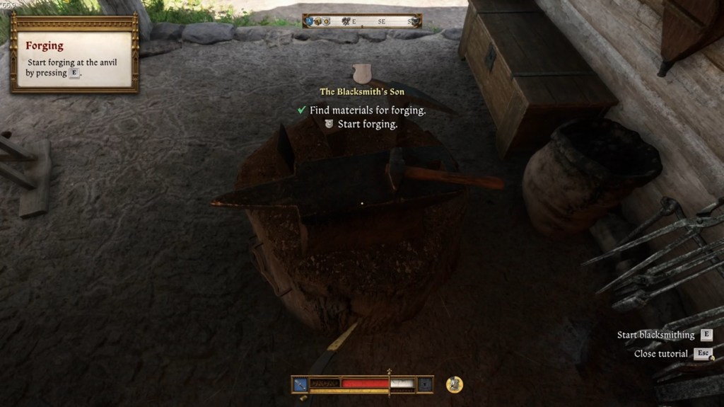 Start Blacksmithing on an Anvil in Kingdom Come Deliverance 2