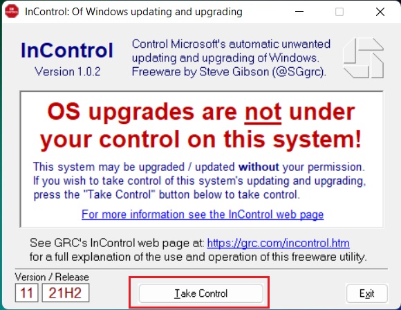 block windows 11 24h2 update using incontrol