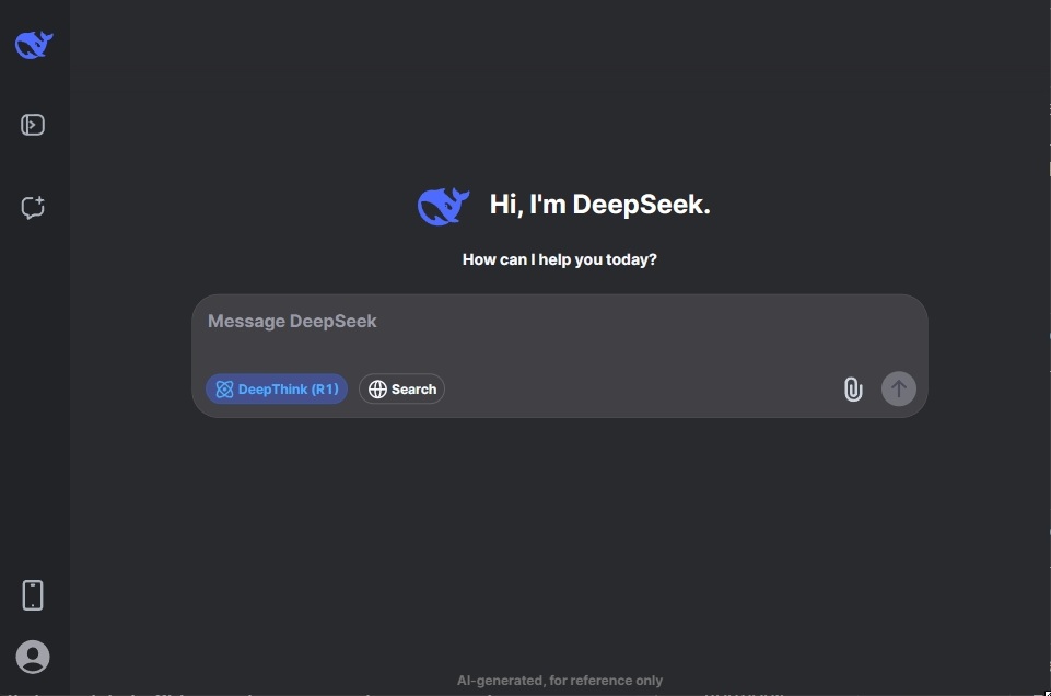 deepseek chatbot interface