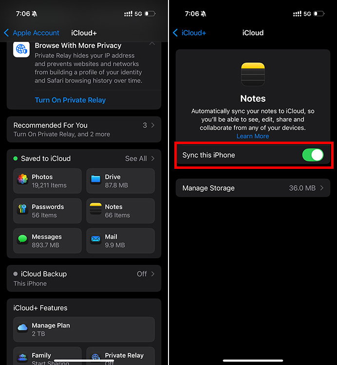 disable Sync this iPhone option in iCloud settings to disable iCloud connection between devices