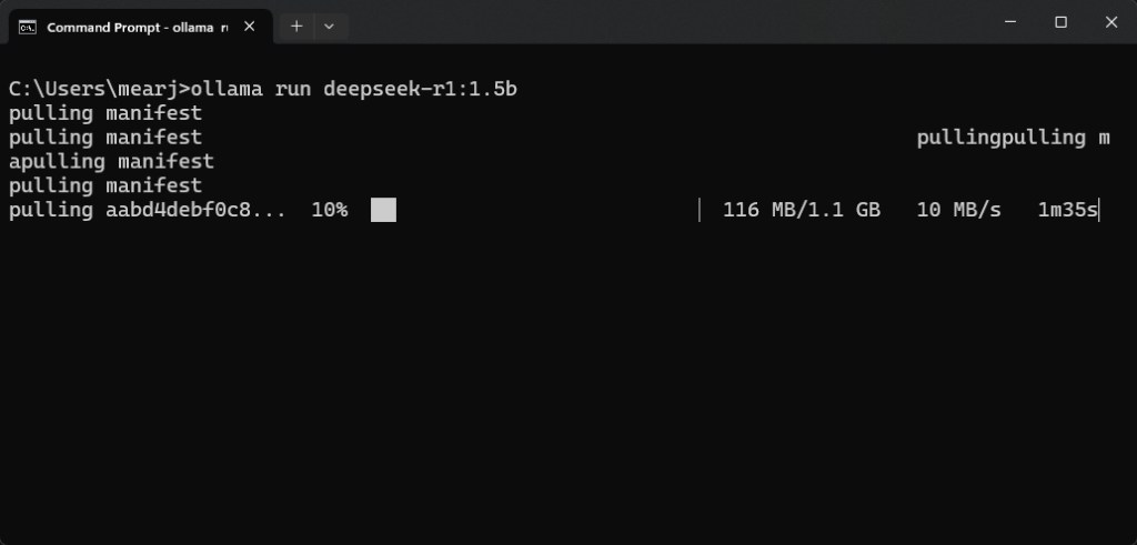 install deepseek r1 using ollama