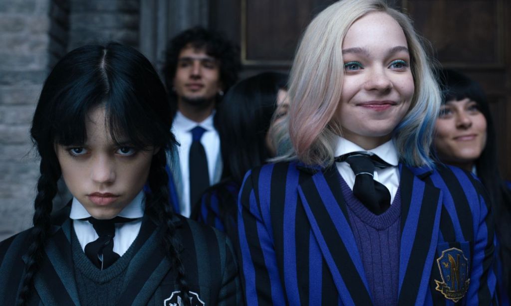 Wednesday Addams and Enid Sinclair in Wednesday Season 1