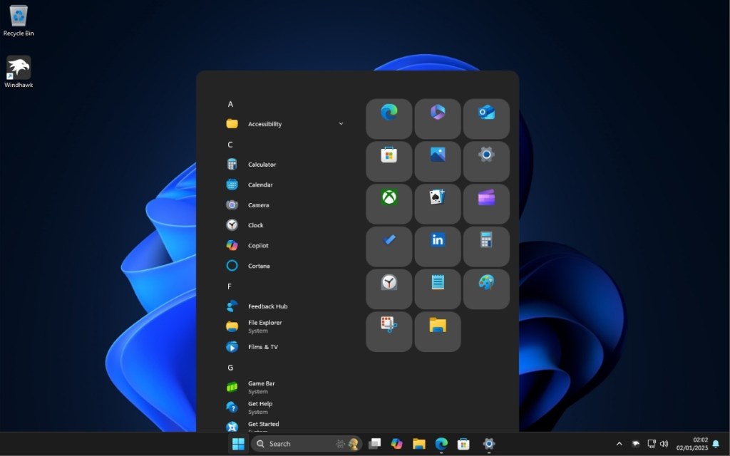 windows 10 like start menu on windows 11 using windhawk