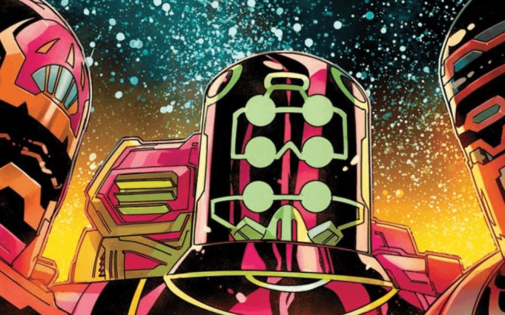 A snippet of the Celestials from Marvel Comics