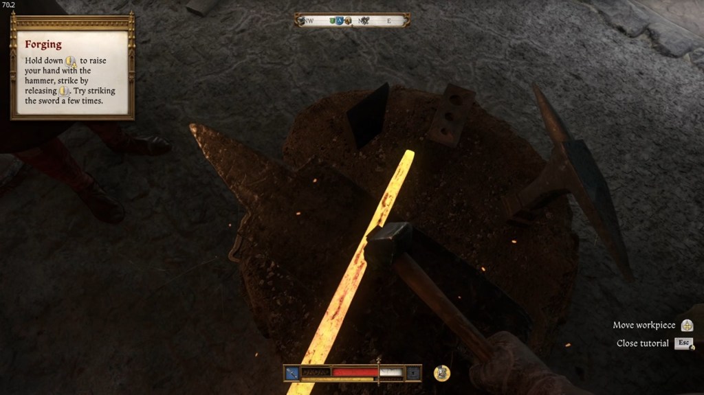 Craft the Hunting Sword in the Blacksmith's Son quest in KCD 2