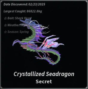 Crystalized Seadragon Fisch