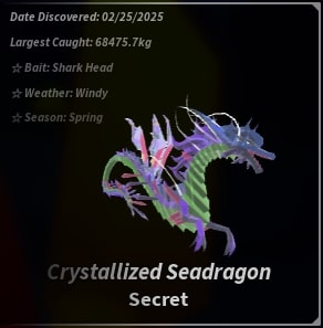 Crystallized Seadragon Fisch