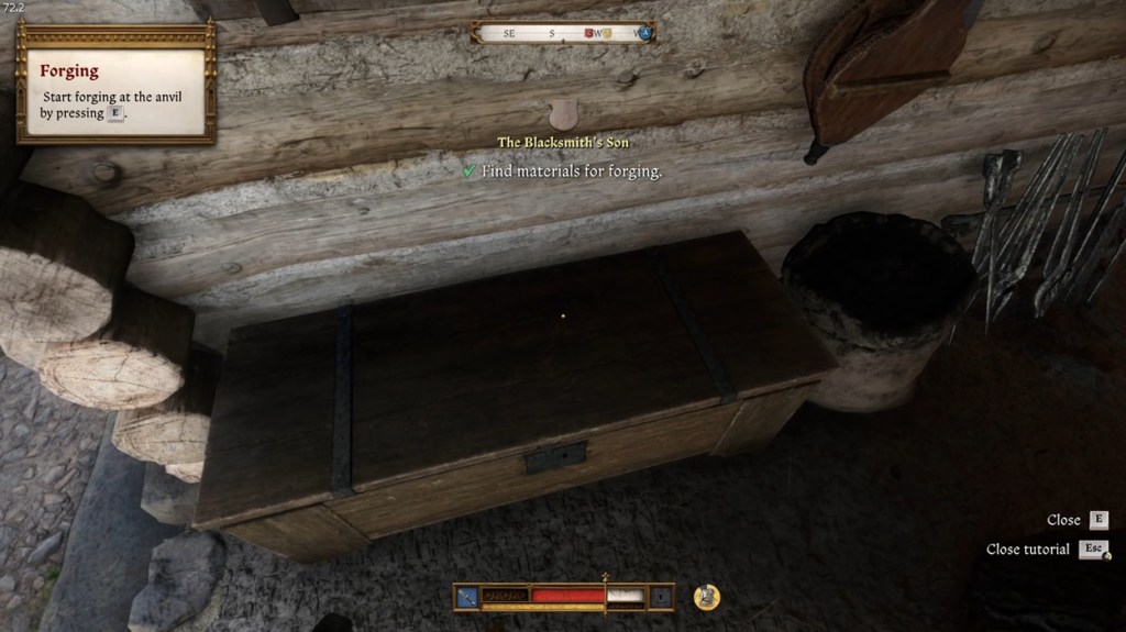 Find Materials for Forging in Blacksmith's Son quest guide in KCD 2