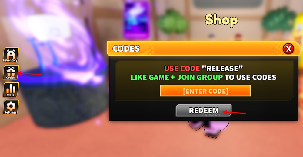 Kuroku's Basket Showdown Codes redeem option