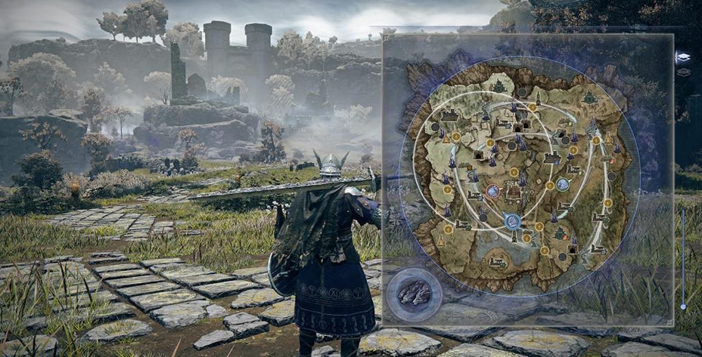 The map of Elden Ring Nightreign game