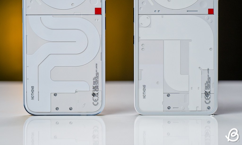 Nothing Phone 3a vs Nothing Phone 2a back pattern design