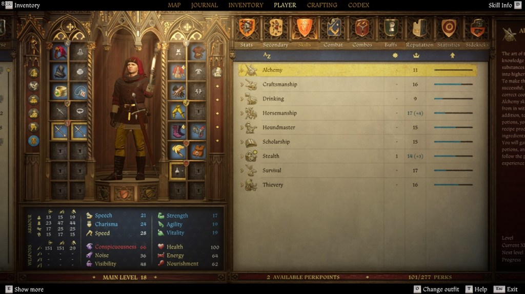 Perks and Skills in Kingdom Come Deliverance 2