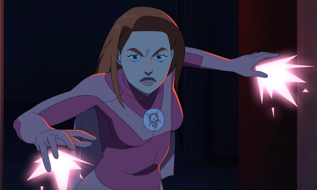 Samantha Eve Wilkins as Atom Eve in Invincible.