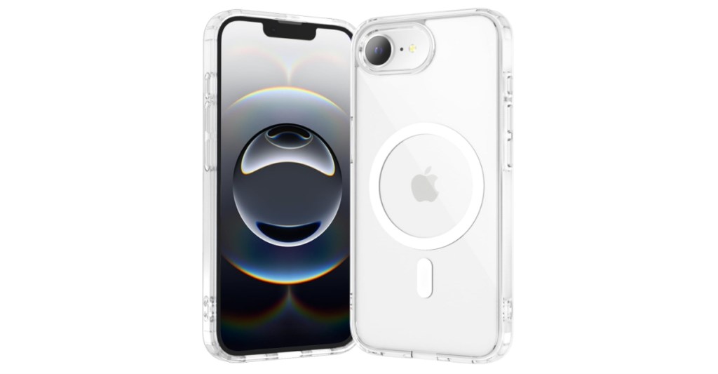 Temdan transparent case for iPhone 16e with magsafe compatibility