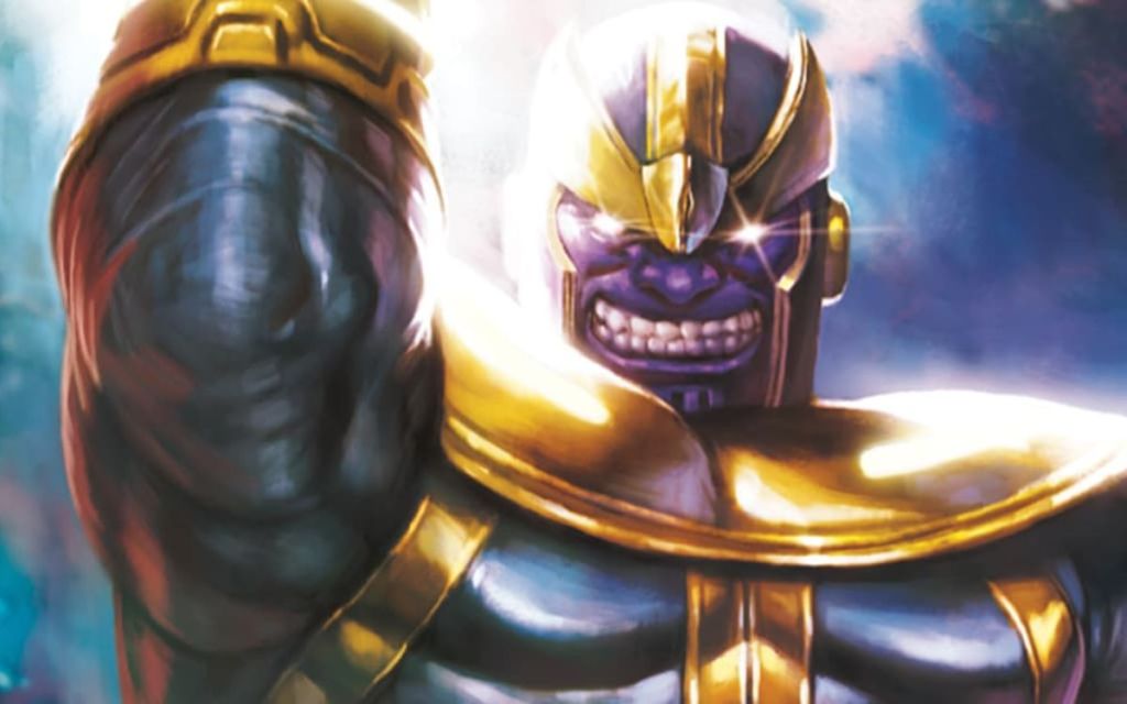 A snippet of Thanos from Marvel comics